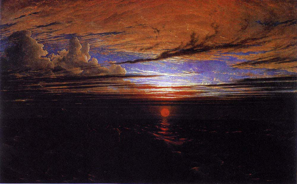 Sunset at Sea After a Storm